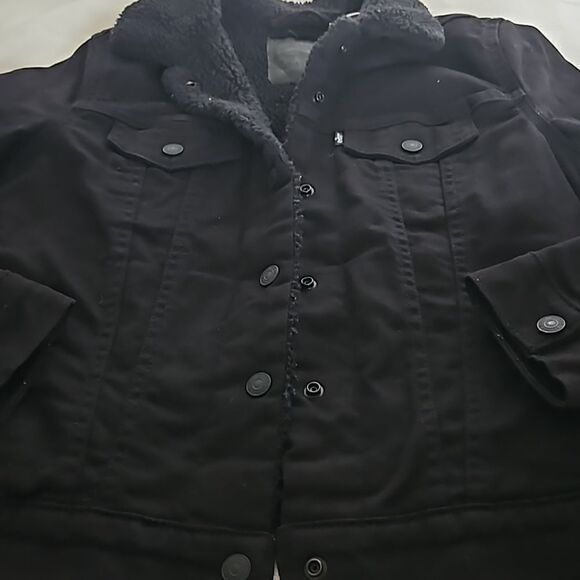Levi Women's Denim Jean Jacket XS Black - Picture 16 of 16